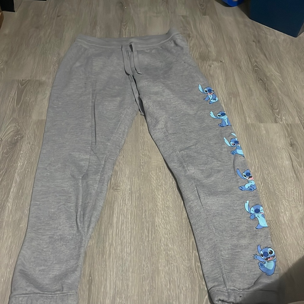Disney stitch gray sweatpants